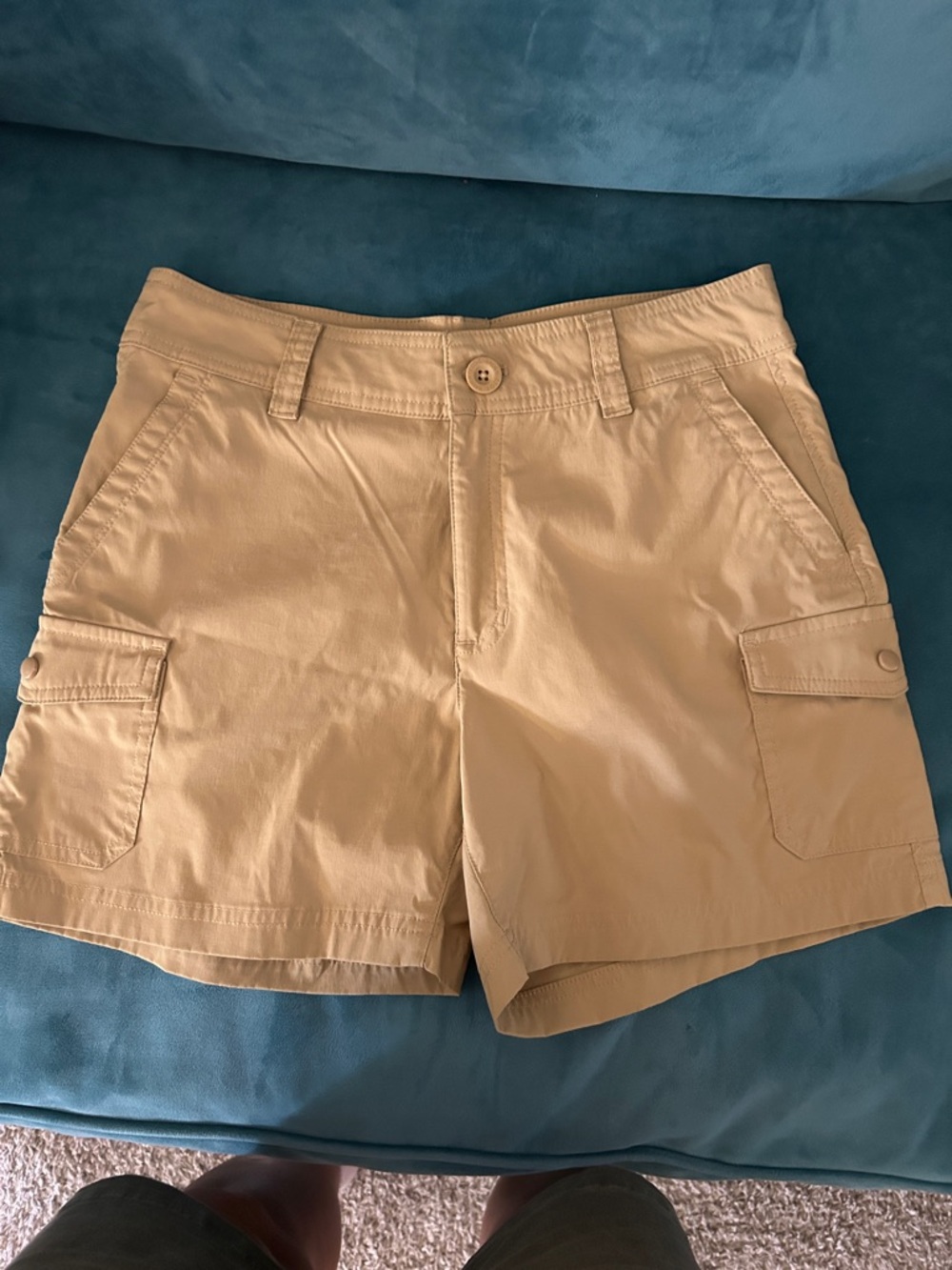 Eddie Bauer Women’s Classic Cargo Shorts in Khaki